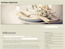 Tablet Screenshot of gasthaus-alpenrose.com